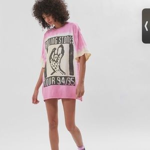 Day Rolling Stones Tie-Dye Tour T-Shirt dress